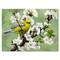 Designart - Bird On A Branch of Cherry - Traditional Canvas Wall Art Print